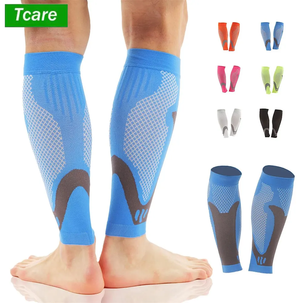Compression Calf Sleeve - زوج واحد من أكمام ضغط الساق،