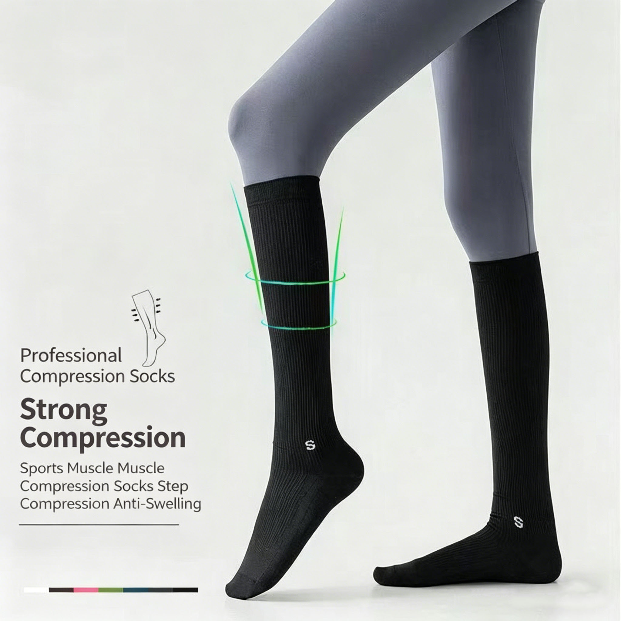 جوارب ضاغطة رياضية احترافية لل - مراجعة Compression Calf Sleeve وسعره