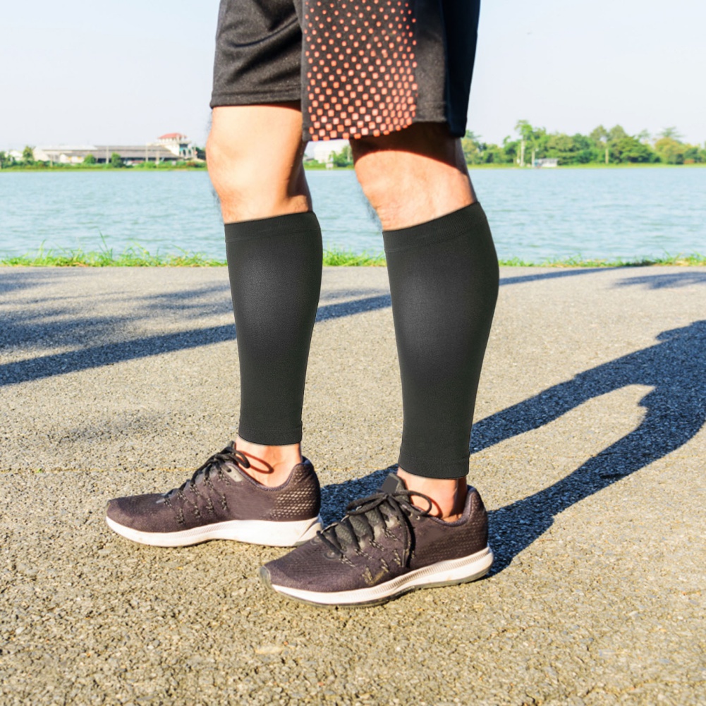 1 زوج اللياقة البدنية الجري أك - مراجعة Compression Calf Sleeve وسعره