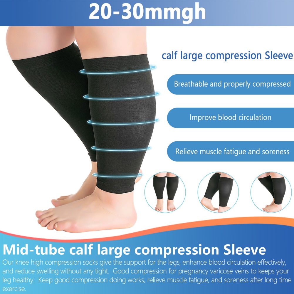 1 زوج اللياقة البدنية الجري أك - مراجعة Compression Calf Sleeve وسعره