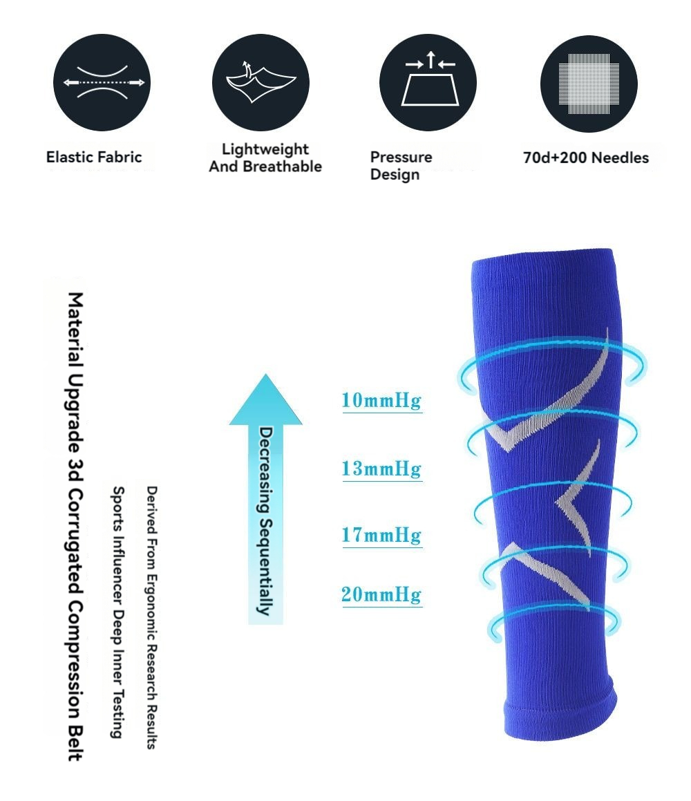 أغطية أرجل رياضية ، جوارب ضغط  - مراجعة Compression Calf Sleeve وسعره