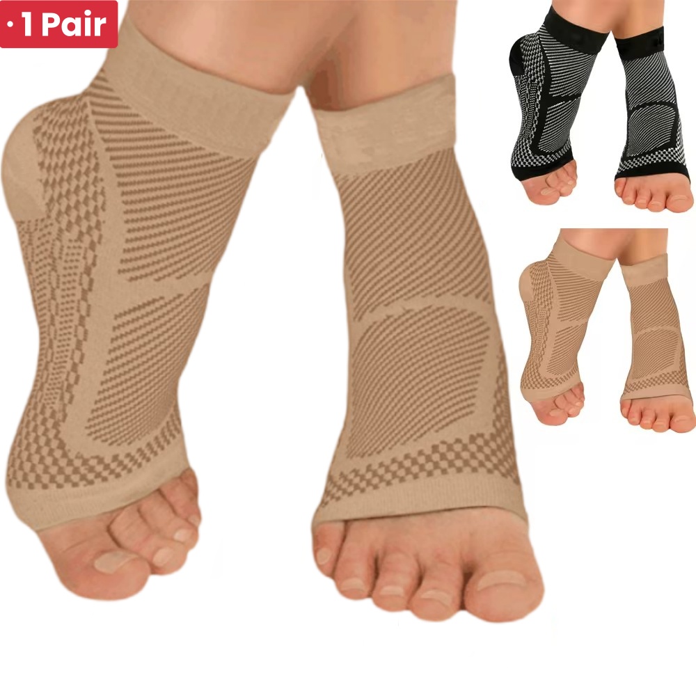 1 زوج الرياضة الكاحل دعم هدفين - مراجعة Compression Calf Sleeve وسعره